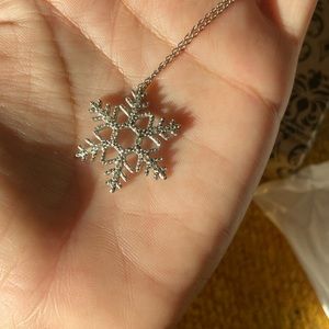 Sterling Silver Snowflake Necklace
